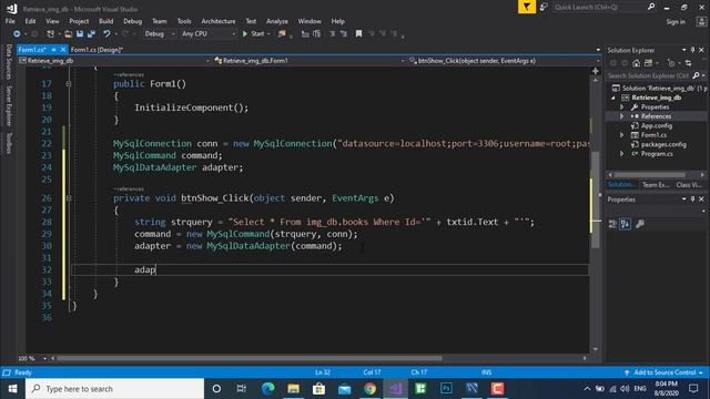 استرجاع صورة من قاعدة بيانات ماي سكول لاداة PictureBox | سي شارب | Mysql | DB | C# | [Source Code] смотреть онлайн