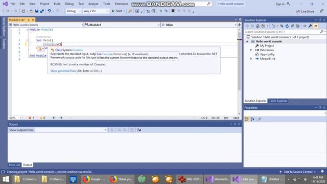 2. Hello world program in console and Windows Form смотреть онлайн