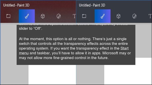 How to Disable the New Transparency Effects in Windows 10 смотреть онлайн