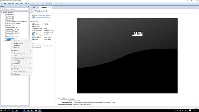 Install windows 3.1 on Vmware Workstation 12 Pro смотреть онлайн