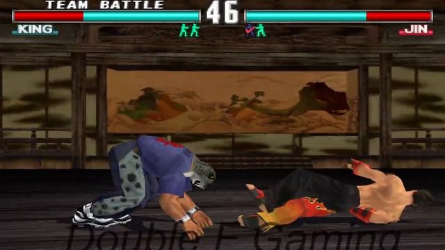 Team Battle Gameplay King/Hwoarang - Tekken 3 (HD) смотреть онлайн