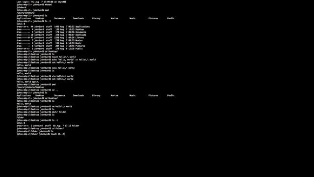 Mac terminal: Tutorial 1 смотреть онлайн