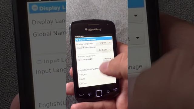 How to change language on Blackberry phone смотреть онлайн