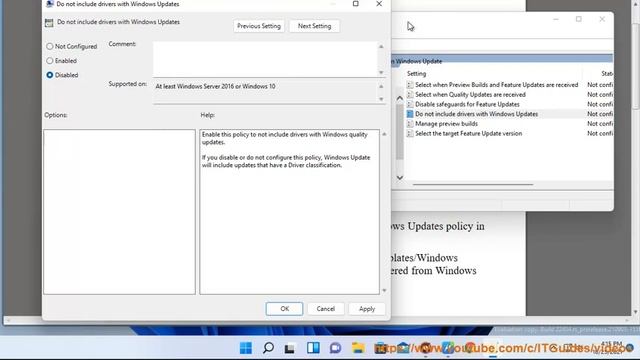 Enable/Disable Include Drivers with Windows Updates in Windows 11 смотреть онлайн