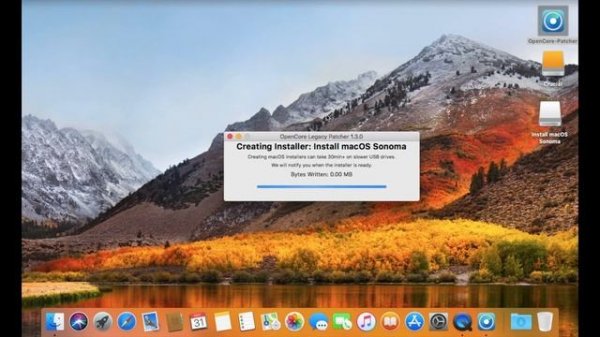 How to make a Mac Os Sonoma installer for unsupported macbook using OpenCore Legacy Patcher