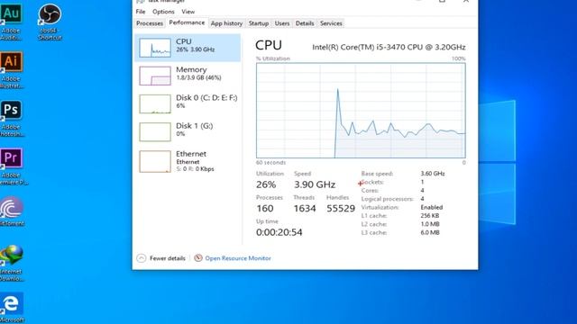 Windows 10 - Check CPU and Memory Usage смотреть онлайн