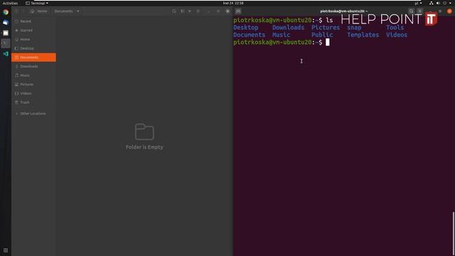 Ubuntu 20.04 LTS - Poruszanie się po systemie (przeglądarka plików i konsola) смотреть онлайн