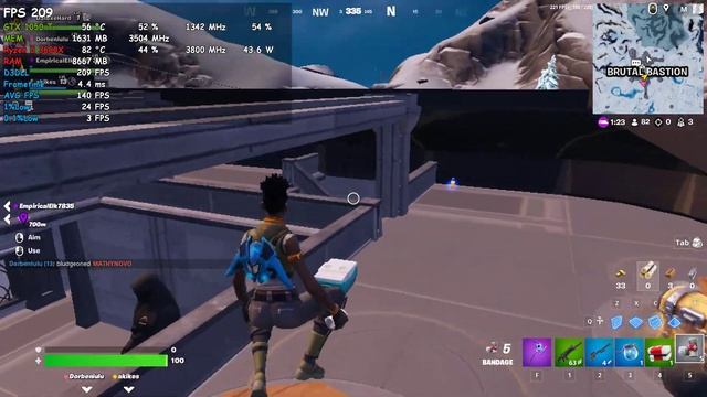 GTX 1050 Ti 4gb Fortnite Chapter 4 season 3 performance mode 1080p смотреть онлайн