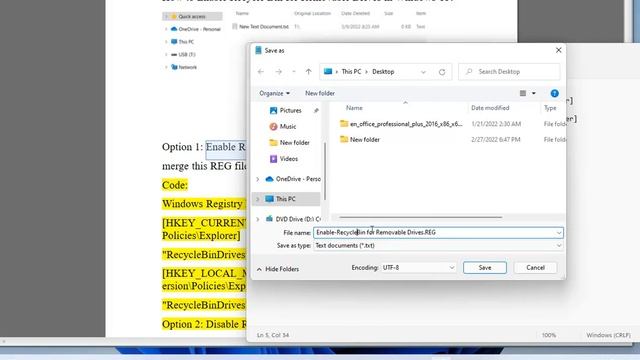Enable Recycle Bin for Removable Drives in Windows 11 смотреть онлайн