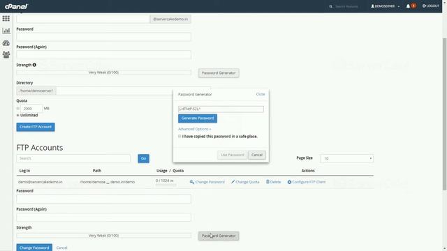 How to change FTP password in cPanel - ServerCake India смотреть онлайн