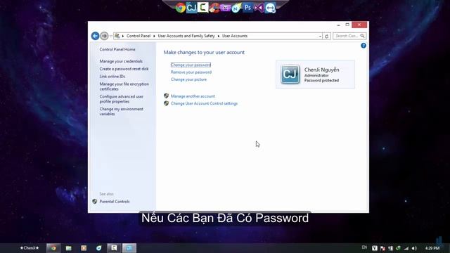 [TUT] Tạo , Đổi Và Xóa Password Cho Windows 7 - ChenJi Production смотреть онлайн