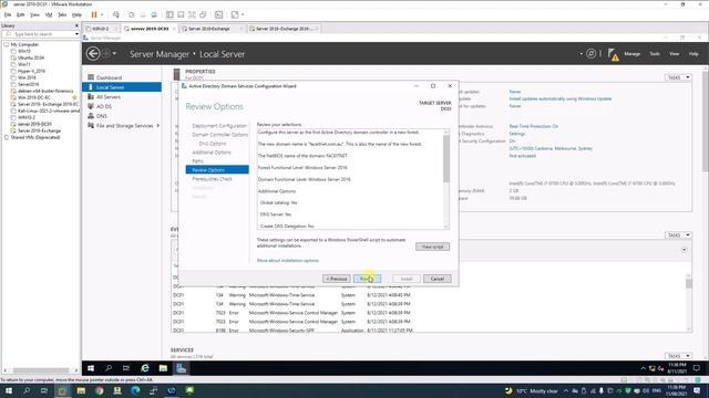 Install and configure active directory windows server 2019 смотреть онлайн