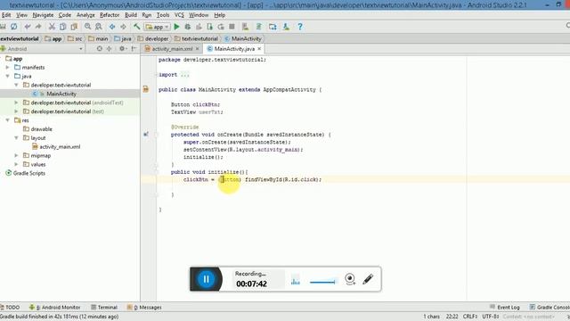 What is Textview in android studio,how to get set text in textview android(Urdu Version) смотреть онлайн