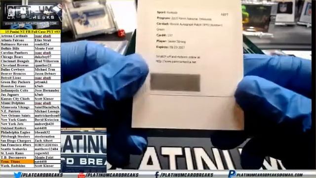 15 Panini NT FB Full Case PYT #93 смотреть онлайн