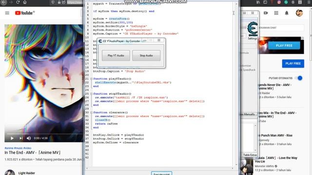 Extract audio and play video URL using CE 7.1 + Vbs смотреть онлайн