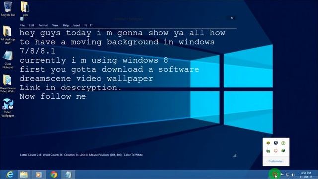 Having a moving desktop background in window 7/8/8.1 смотреть онлайн