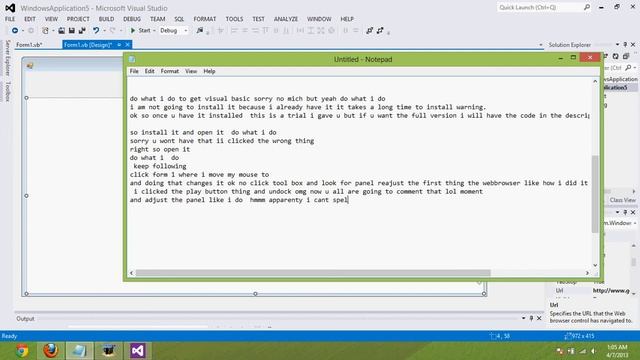 How to create a Webbrowser in visualbasic смотреть онлайн