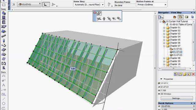 ArchiCAD 12 New Feature Tutorials - The Curtain Wall Tool 7 смотреть онлайн