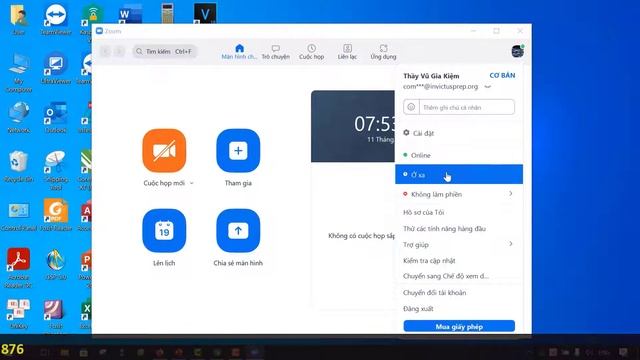 ZOOM - CHUYỂN TIẾNG ANH SANG TIẾNG VIỆT - THAY ĐỔI NGÔN NGỮ TRÊN ZOOM CHI TIẾT (AI CŨNG LÀM ĐƯỢC). смотреть онлайн