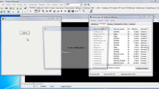 Como Criar e Destruir Formulários No Delphi 7 смотреть онлайн