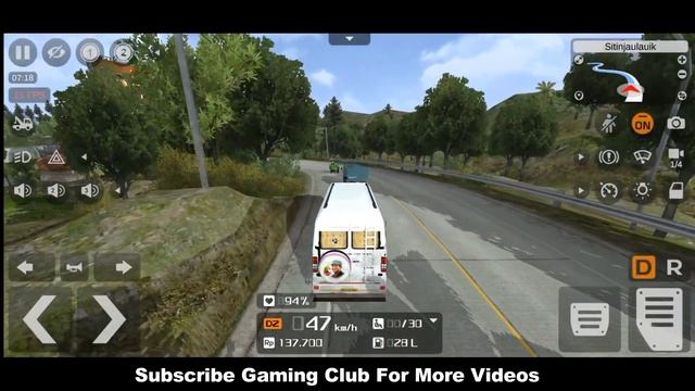 Bus Simulator Indonesia : Indian Van Force Traveller MOD | MOD BUSSID | Gameplay смотреть онлайн