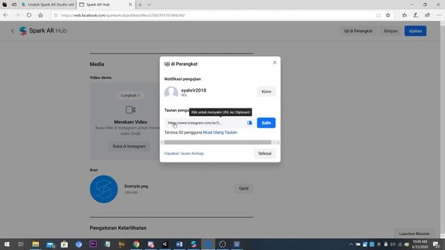 Tutorial Export Augmented Reality dengan Spark Ar studio| efek istagram dan facebook#part2 смотреть онлайн