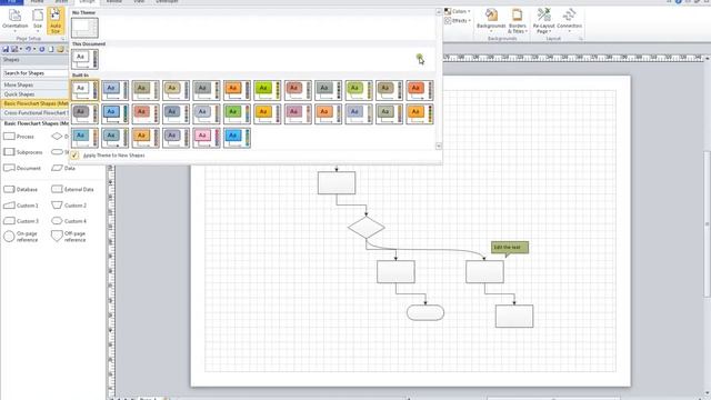 Design Options in Microsoft Visio 2010 (Video 11 of 12) смотреть онлайн