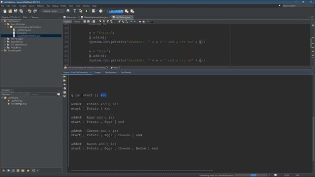 CS162 Queue Interface Lab part 2 смотреть онлайн