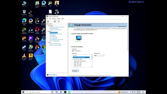Nvidia. fix screen resolution problem Easy Method windows 10. 2023 смотреть онлайн