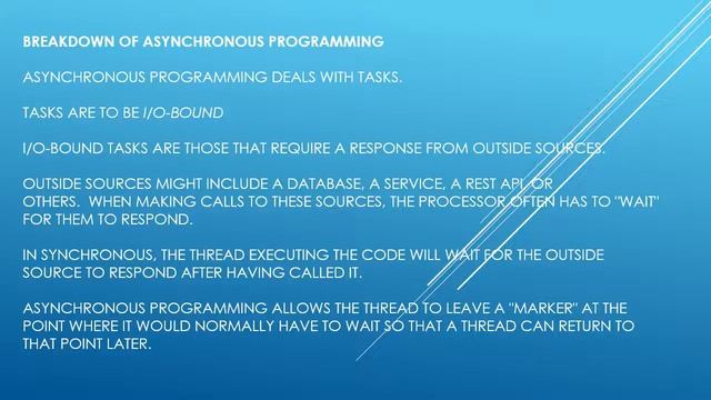 Asynchronous Programming in C# & ASP.NET смотреть онлайн