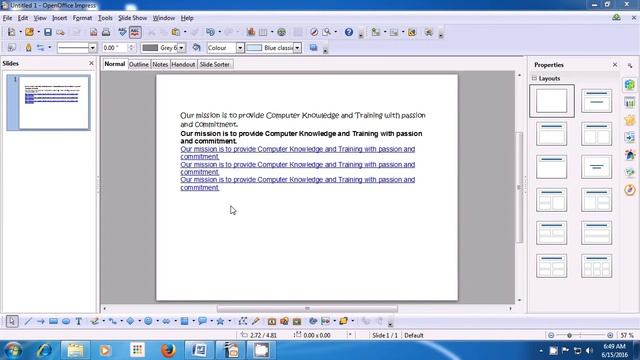 Class 4 Open Office Impress 1 - Learn computers - Computer Education Online & Free (In Tamil) смотреть онлайн