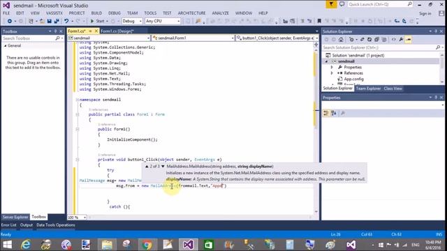 Windows Form Send Email using Gmail SMTP Less Secure App смотреть онлайн