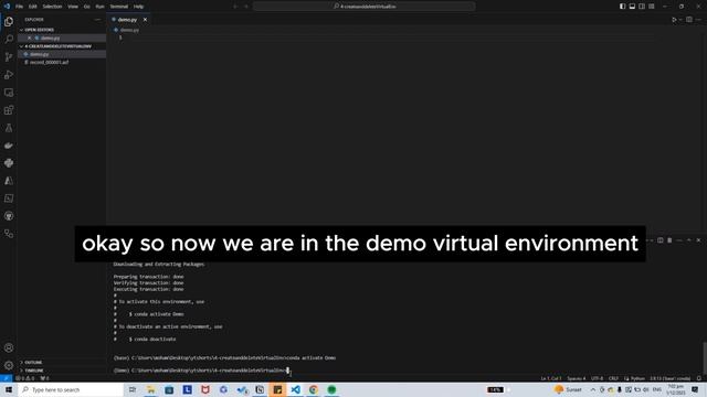 Create virtual environment python visual studio code windows(EASY) смотреть онлайн