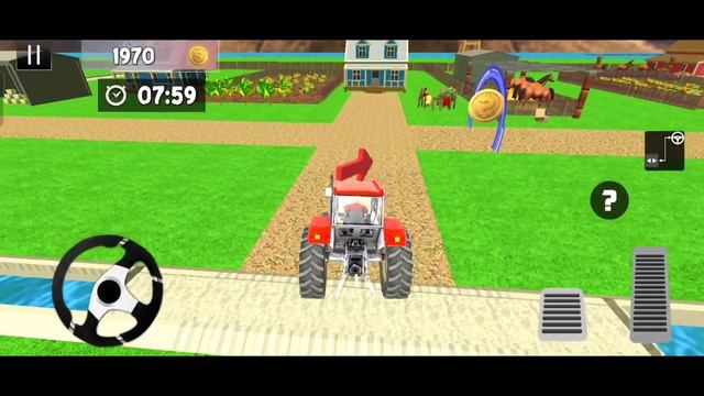 Indian tractor transport farming materials 3d game | Tractor farming games 2023 |Ts Game Fun смотреть онлайн