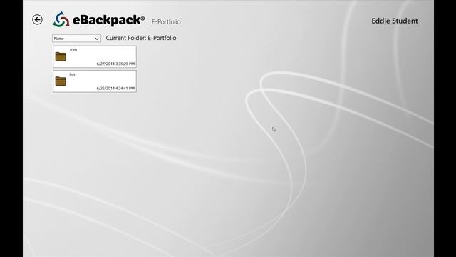 Student E-Portfolios in eBackpack's Windows 8 app смотреть онлайн