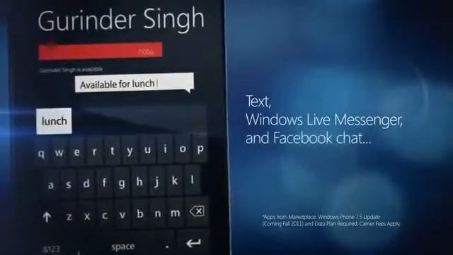 Windows Live Messenger trên Windows Phone 7.5_Zik.vn смотреть онлайн