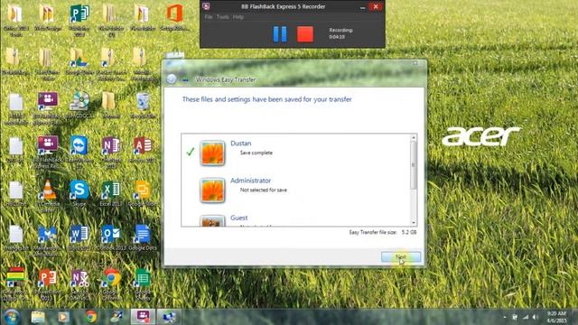 Windows Easy Transfer смотреть онлайн