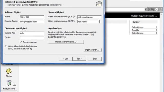 Microsoft Outlook 2000, XP, 2003 Eposta Kurulumu - IHS TELEKOM смотреть онлайн