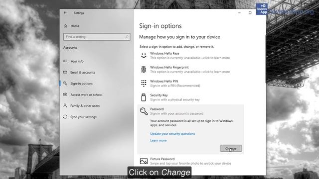 How to change your password on Windows 10 смотреть онлайн