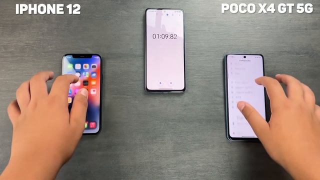 IPhone 12 VS Poco X4 GT 5G - First SPEED TEST смотреть онлайн