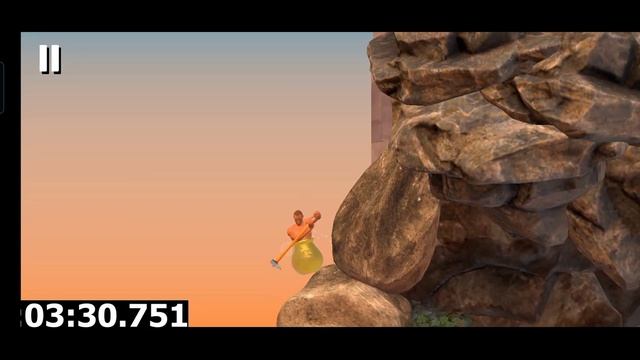 Getting Over It Mobile Speed Run to Snake ride | Hindi | смотреть онлайн