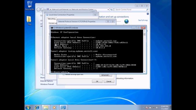 Changing your Dynamic IP address to a Static address in Windows 7 смотреть онлайн
