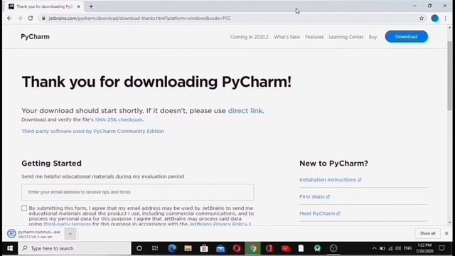 pycharm intallation || pycharm software for windows 10 || how to intall pycharm in windows 10/8/7 смотреть онлайн