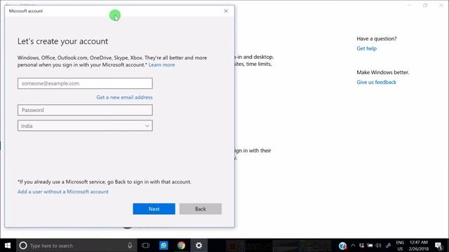 How To Create A New Local User Account Windows 10- 2018