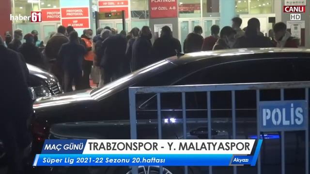 Trabzonspor Y.Malatyaspor maçı öncesi Akyazı'dan canlı yayın смотреть онлайн