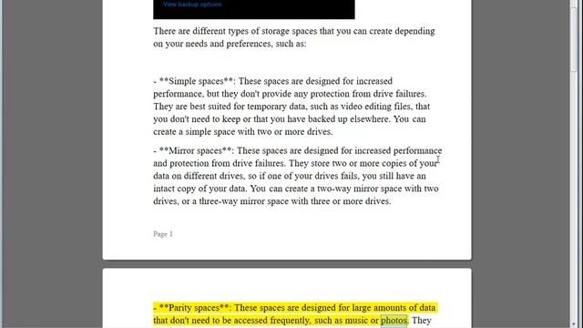 What are different Windows Storage Spaces available? vs. Raid? vs. ZFS? vs. ZFS? смотреть онлайн