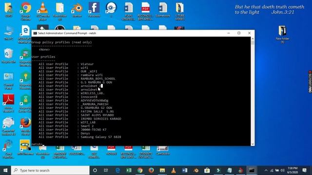 CMD:SHOW WIFI PASSWORD|WINDOWS10/8/7 смотреть онлайн
