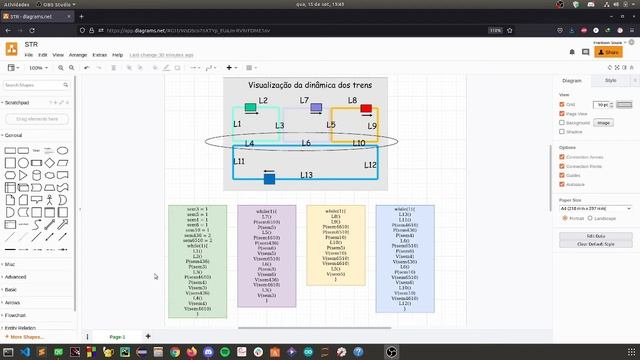 System of 4 trains with QT/c++ (threads and semaphore) смотреть онлайн
