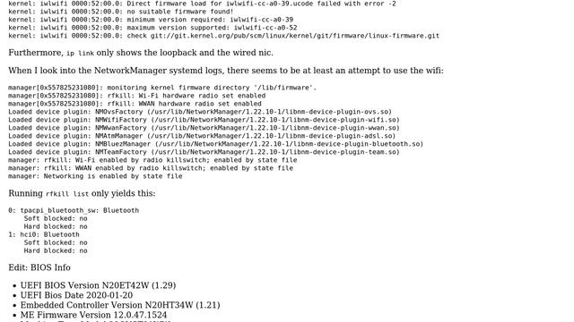 Unix & Linux: Intel AX200 wifi on Thinkpad Extreme in Arch Linux смотреть онлайн